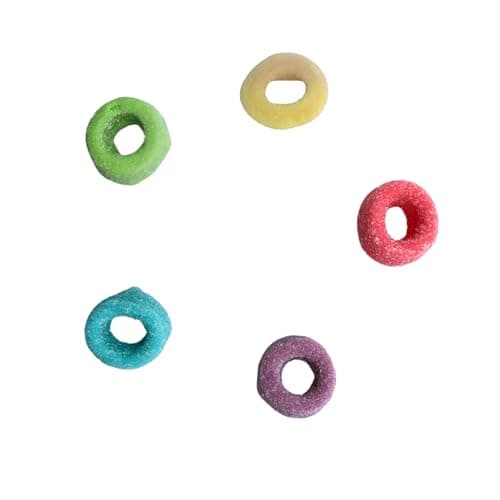 Candy Creations On Cloud 9 Froot Loops Gummies Easter Basket Stuffer or Holiday Party Favor, 4oz (Pack of 6)