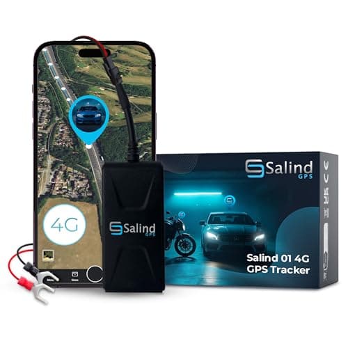 Salind 01 4G - Version 2026 - Wired GPS Real-Time Tracker (9-75V) - GPS Car Tracker Device with App Notification & Multiple Alarms - Vehicle Security for Car Motorcycles Vans - Subscription Required