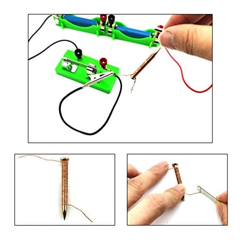 DIY Physics Experiment Model Kit Electromagnetic Materials Electromagnet and Basic Electricity Discovery Circuit for School Lab Creative Educational Science Projects Teaching Equipment