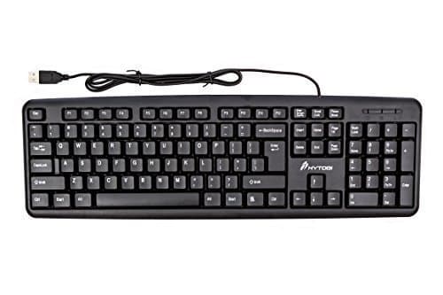 K10 Full Basic Standard USB Wired Keyboard LOK10-BLK (Black)