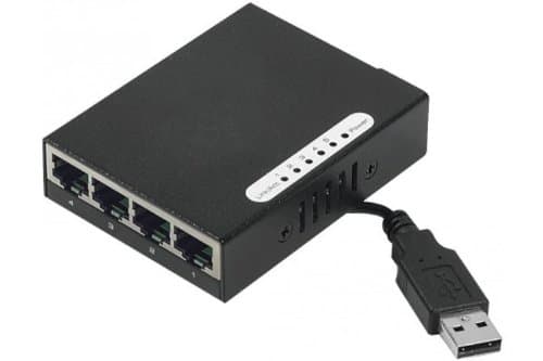 Dexlan Mini USB-powered Switch for Ethernet 10/100 Mbps 5 ports