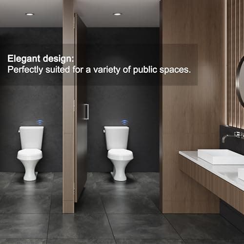 TECHO Touchless Toilet Flush Kit Wave Automatic Motion Sensor Battery Operated