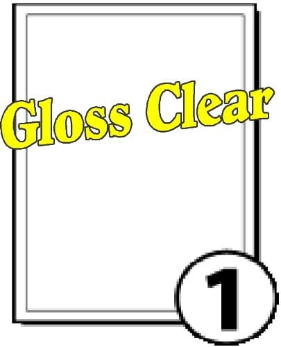 A4 Waterproof Gloss Clear Polyester Labels (10 Sheets 1 Label per Sheet)