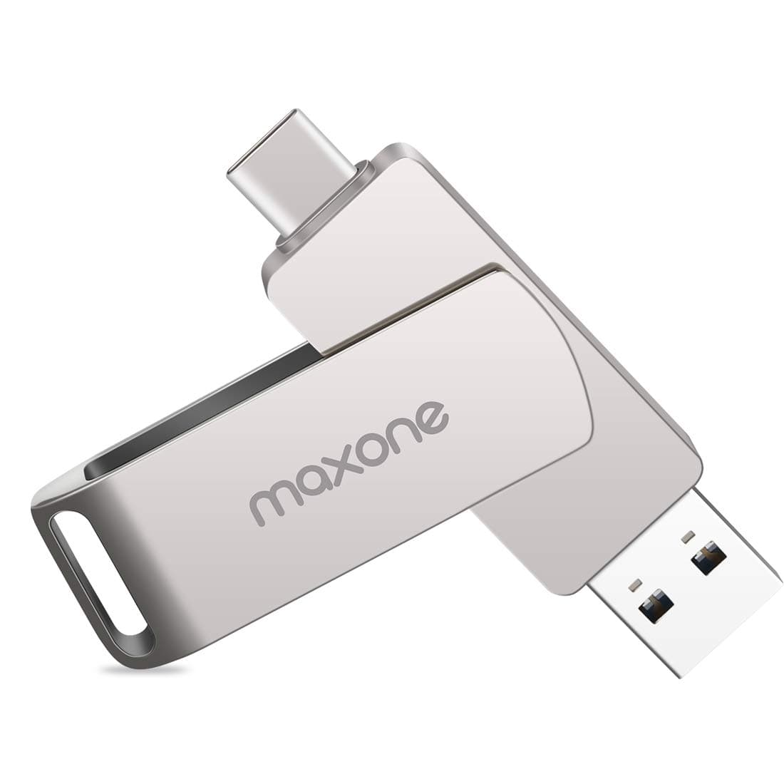 128GB Flash Drive USB Type C Both 3.1 Tech - 2 in 1 Dual Drive Memory Stick High Speed OTG for Android Smartphone Computer, Mac Book, Chromebook