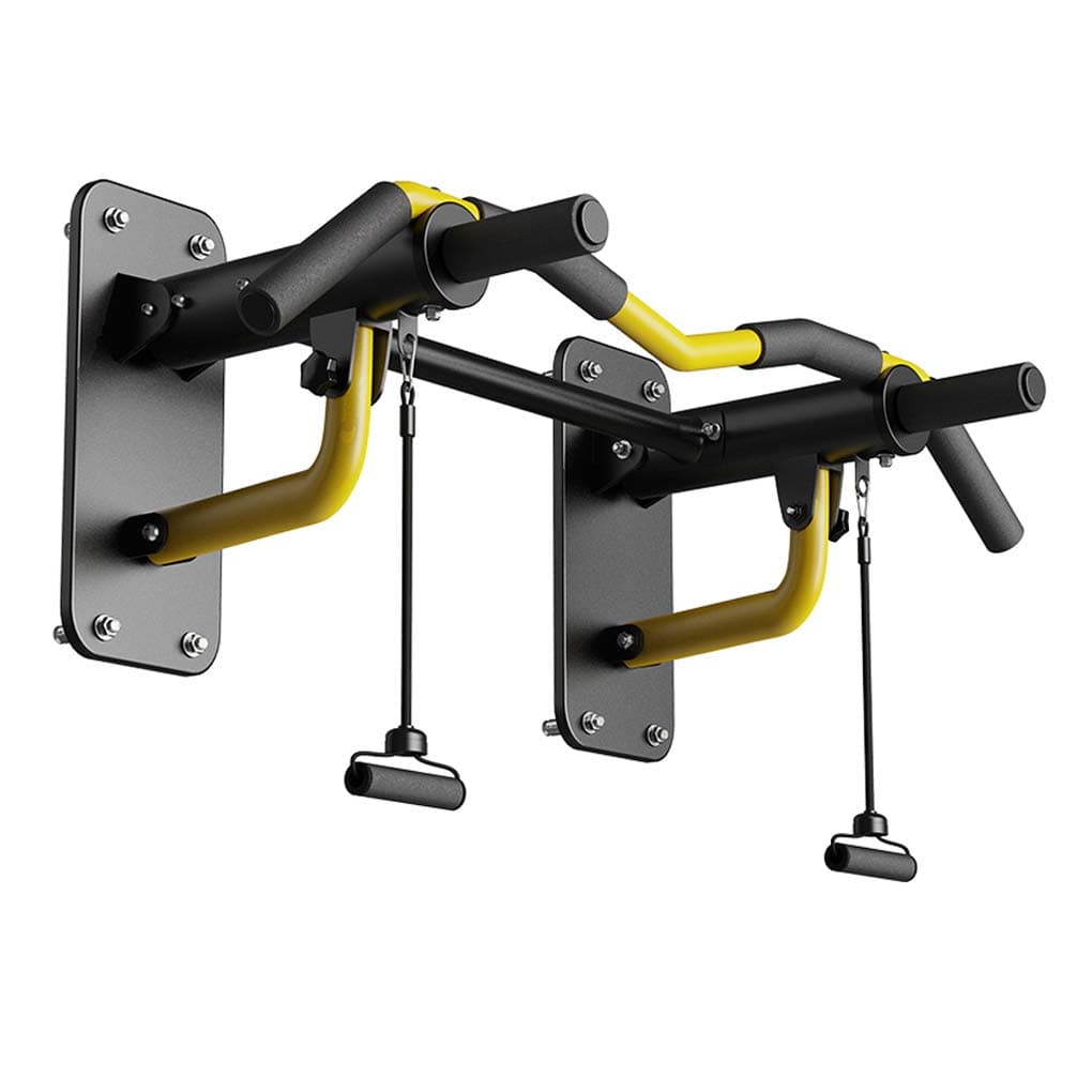 Multifunctional Wall Mounted Pull Up Bar Power Tower Set Chin Up Station Home Gym Workout Strength Training Equipment Fitness Dip Stand Doorway