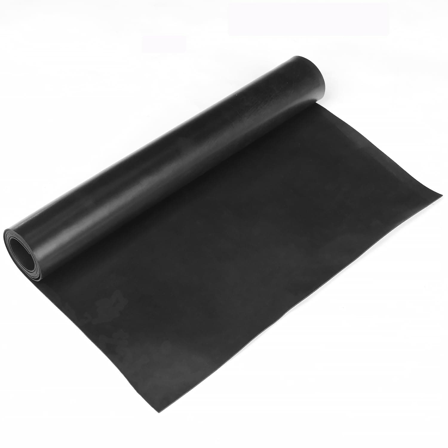 WochiTV Solid Rubber Sheets, 12" Wide x 1/32" Thick x 12" Long Neoprene Rubber Strips Rolls Perfect for DIY Gasket Material, Sealing, Liner, Shield, Padding, Mat