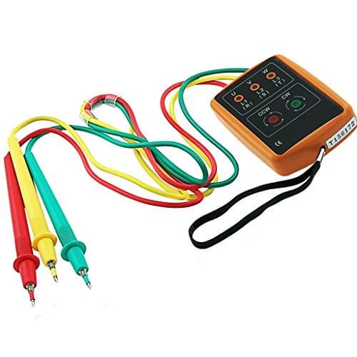 Phase Sequence Rotation Indicator Tester wiith LED and Buzzer Tester Phase