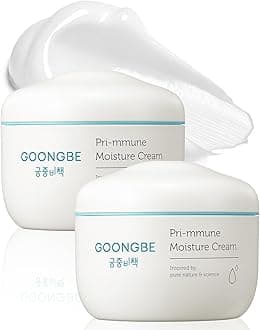 Pri-mmune Moisture Cream - Korean Baby Body Cream with Shea Butter - Hypoallergenic Gentle Daily Moisturizer for Dry Skin - Fast Absorbing, Naturally Derived Non-Sticky Cream, 6.1oz. 2 Pack