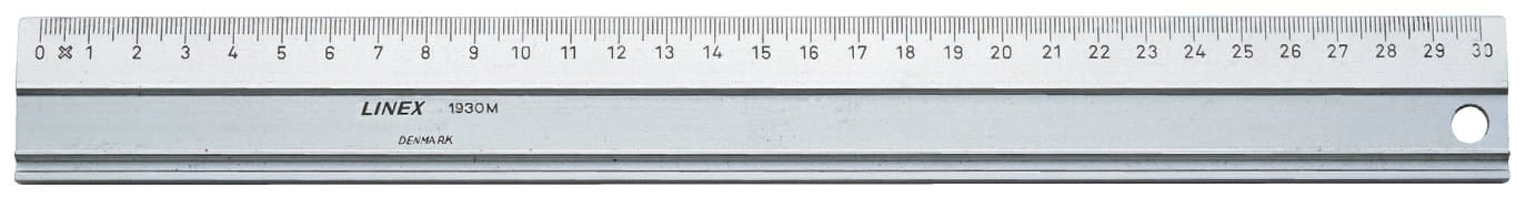30cm Silver Hobby Cutting Ruler, E2930M