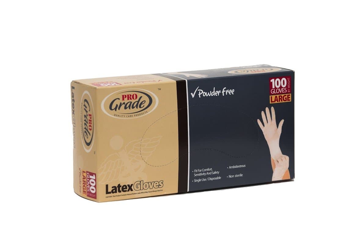 ProGrade Disposable Latex Gloves (Large)