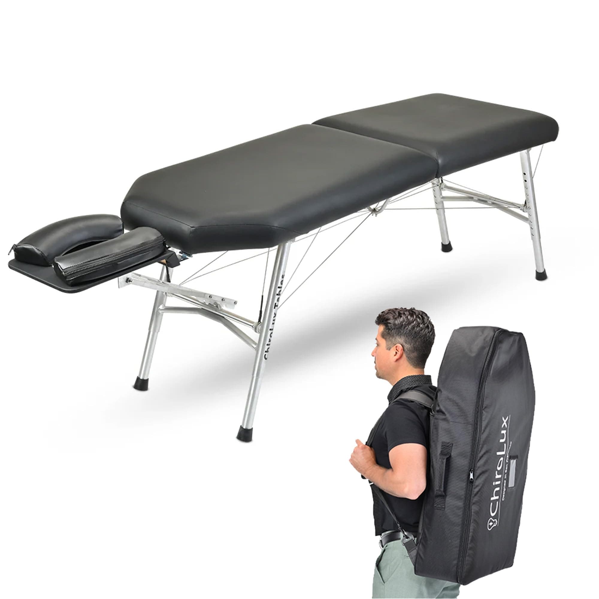 ChiroLux Plus Chiropractic Table | Professional Durability and Stability, Functional Design for Maximum Patient Comfort, Simple Setup for Sports and Physical Therapy