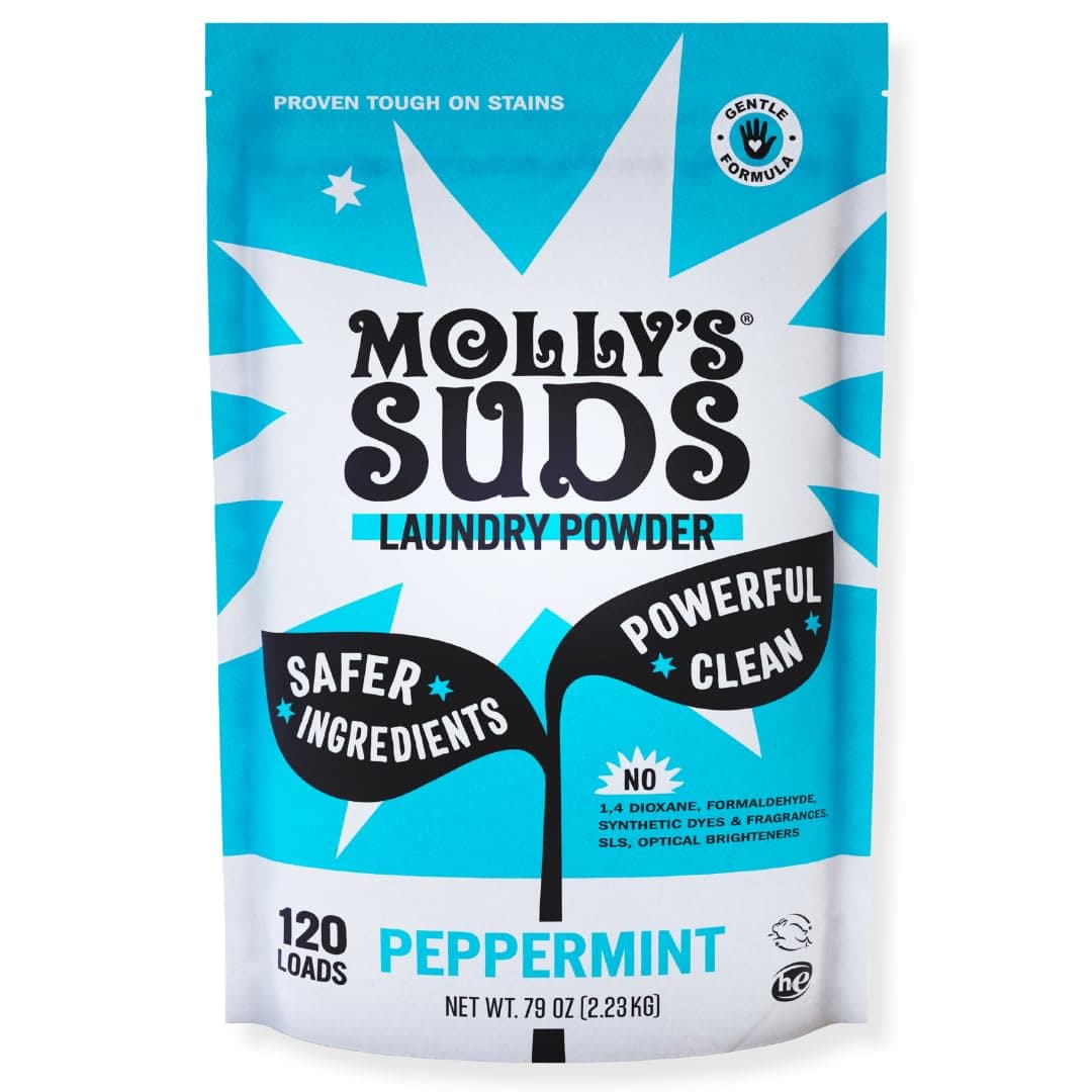 Molly's Suds Original Laundry Detergent Powder 120 load, Natural Laundry Soap for Sensitive Skin