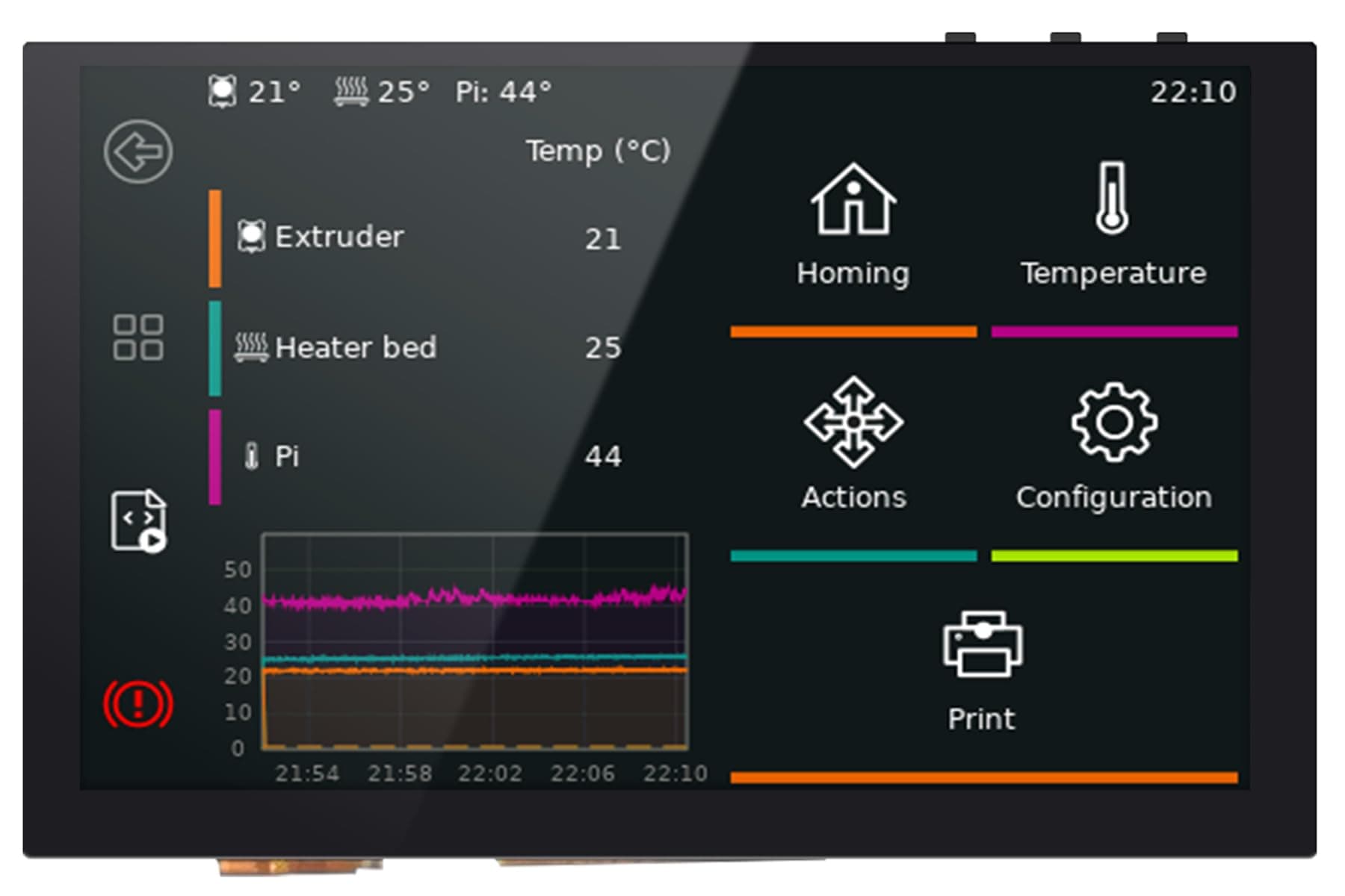 BIGTREETECH PITFT50 V2.1 Touch Screen Compactible with Raspberry-Pi 4 4B 3B 3B+, BIGTREETCH Pi 2/CB2, IPS Screen with DSI Port, 800x480 LCD Display
