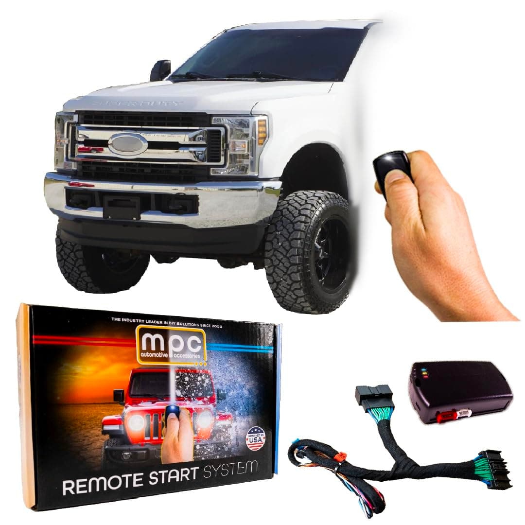 MPC Plug N Play Remote Start Compatible with 2017-2019 Ford F-250 SD |Gas| |Key to Start| Factory Key Fob Activated