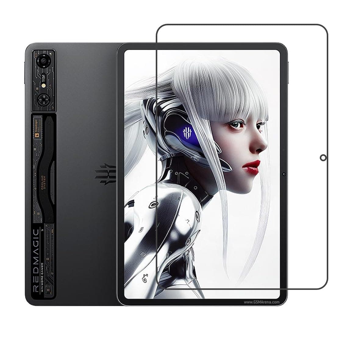 DVTECH® Tablet Screen protector Compatible With ZTE nubia Red Magic Nova 9H Flexible Unbreakable (Flexible Screen Protector)