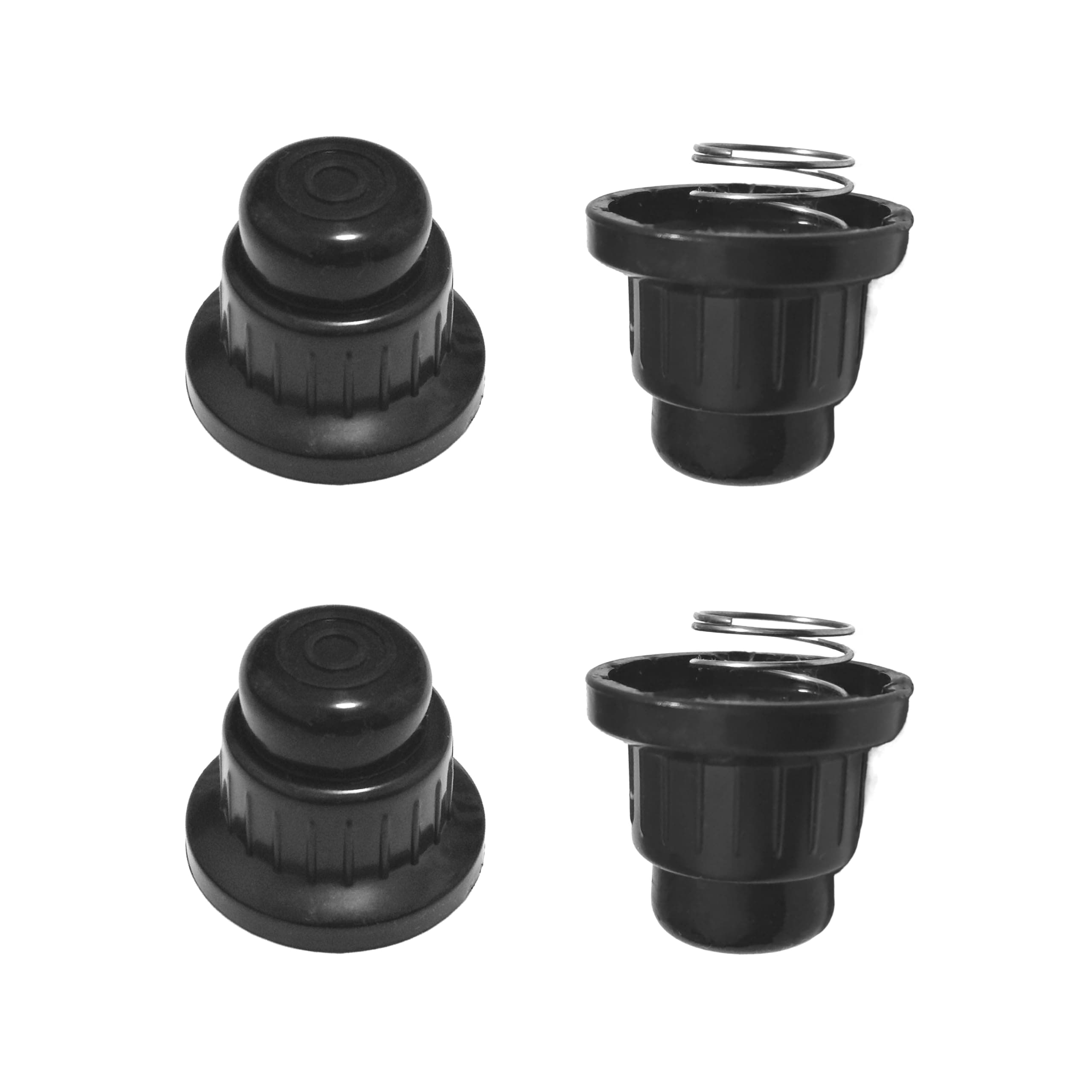 Black Ignitor Button with/Spring Replacement for Blackstone Gas Griddle 36" & 28" Griddle Cooking Station,AA Battery Pulse Ignite Switch Cap,4-Pack