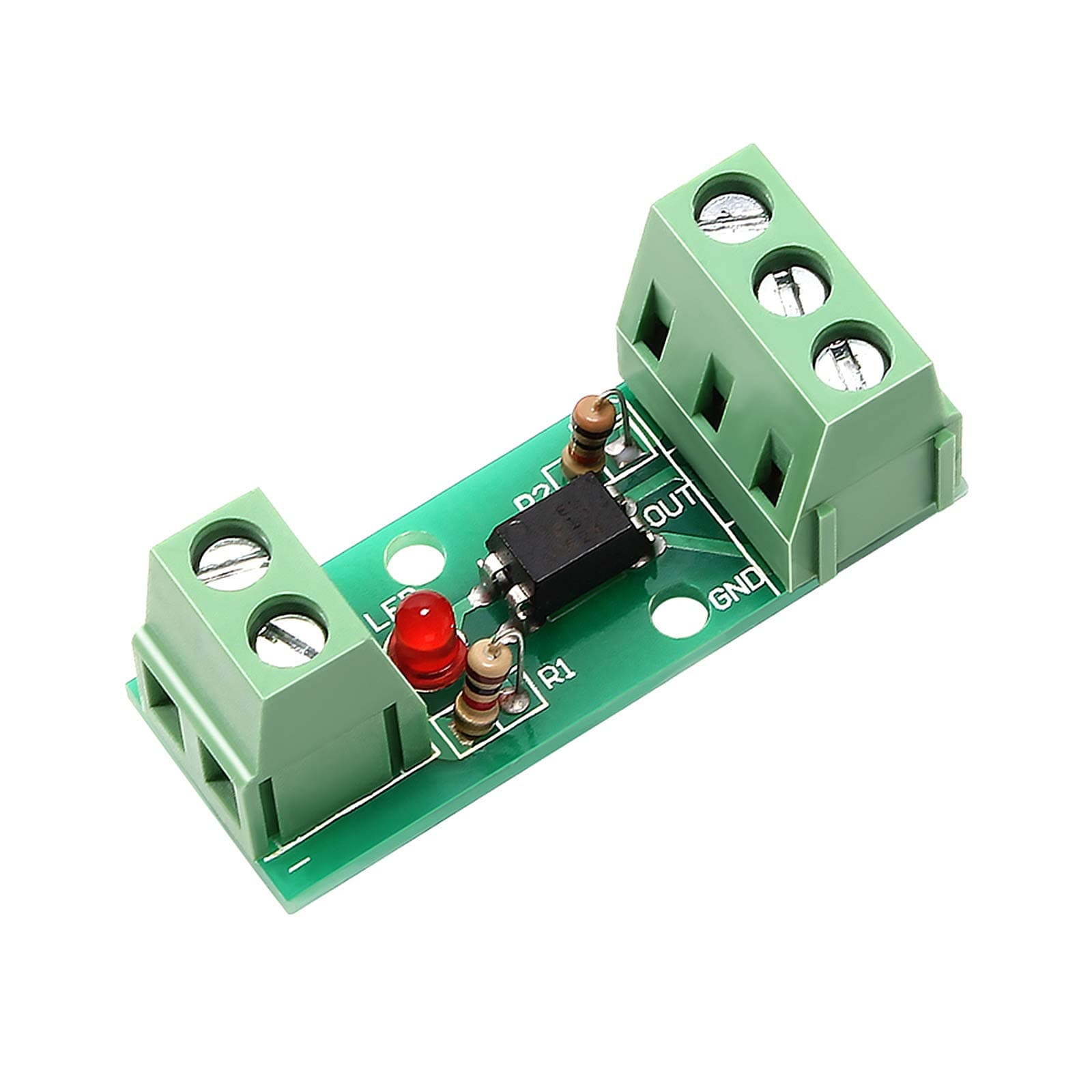 Optocoupler Isolation Board, Signal Converter Module Voltage Level Current Voltage Converter Module 80KHz 1-Channel Optocoupler Photoelectric Optical Isolator Module Input Optoisolator 12V PC817 EL81