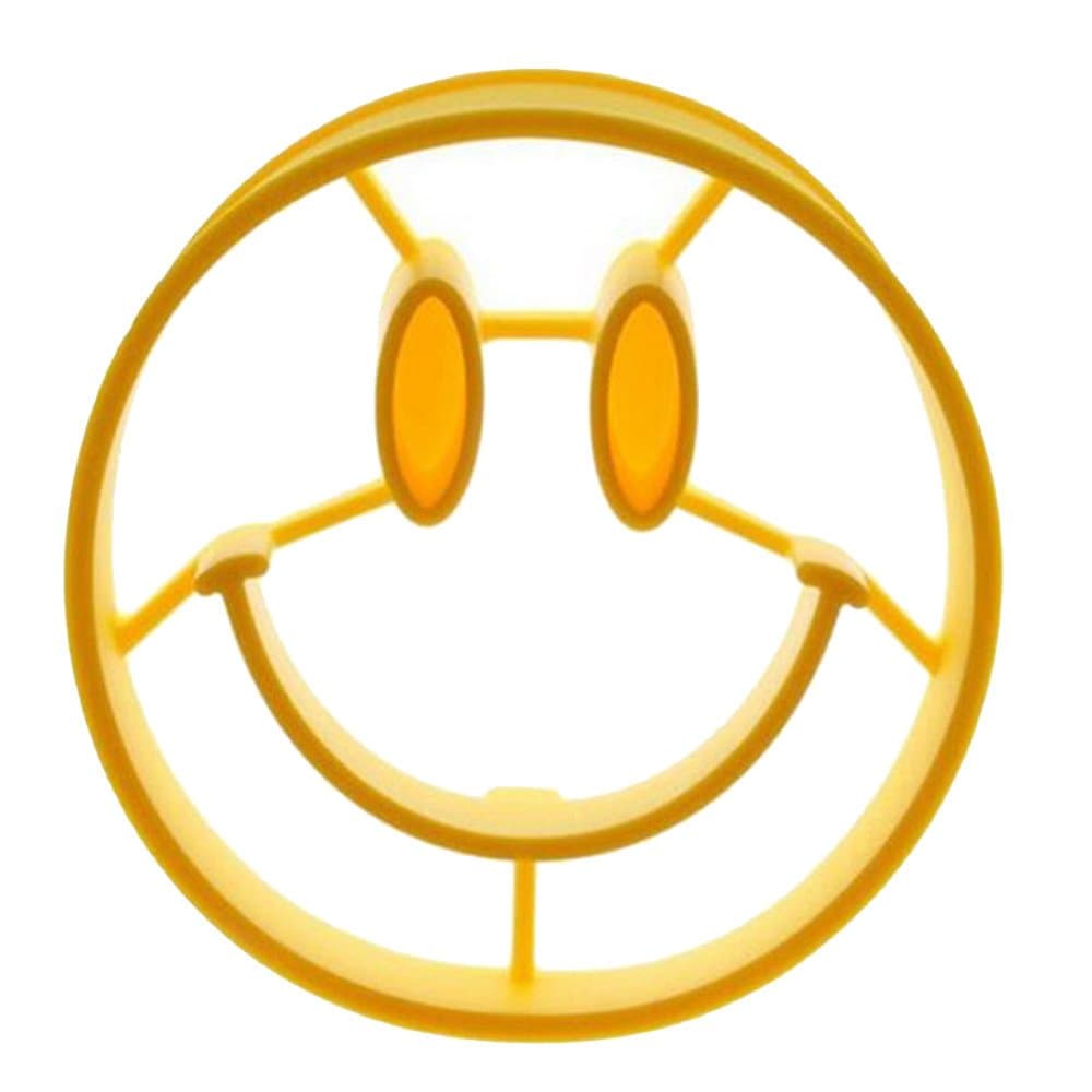 Pan Flower Kitchen Tools Smiley Face Omelette Mold Device Side Egg Circle Yellow 1 Pcs