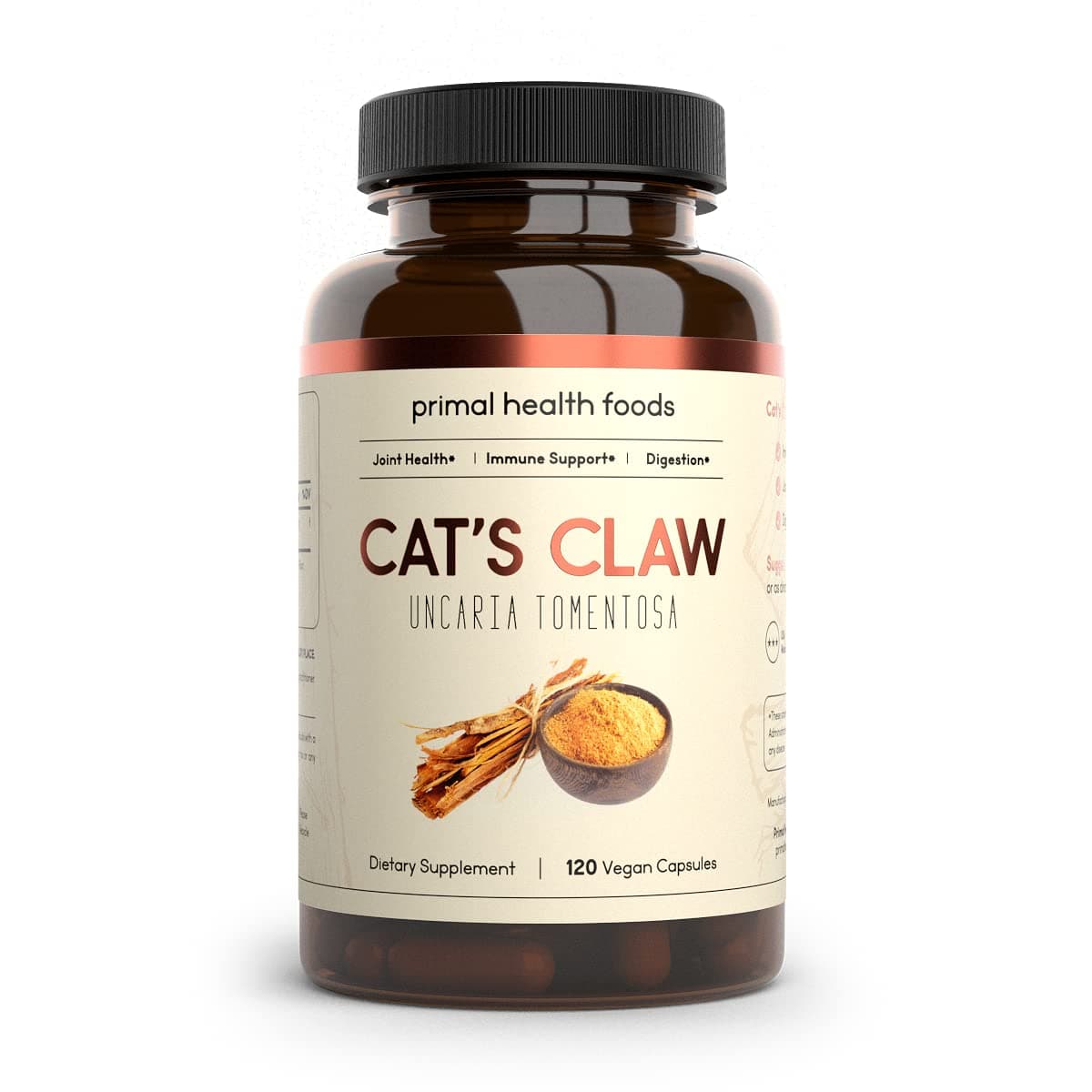 Organic Cat's Claw 1000 mg 60 Servings | Immune Support, Digestion and Joint Relief | Vegetarian, Organic, Non-GMO & Gluten Free