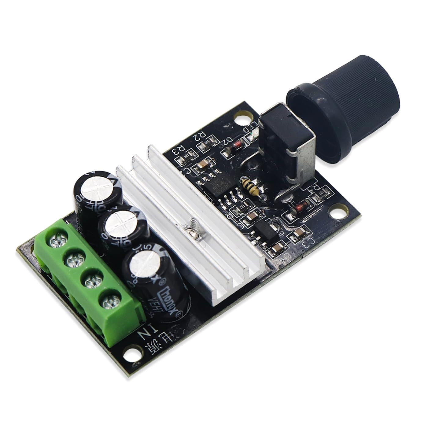 Electronic Spices PWM DC Motor Speed Controller Module 3A | 6V/12V/24V/28V | Adjustable Speed Switch 1203B