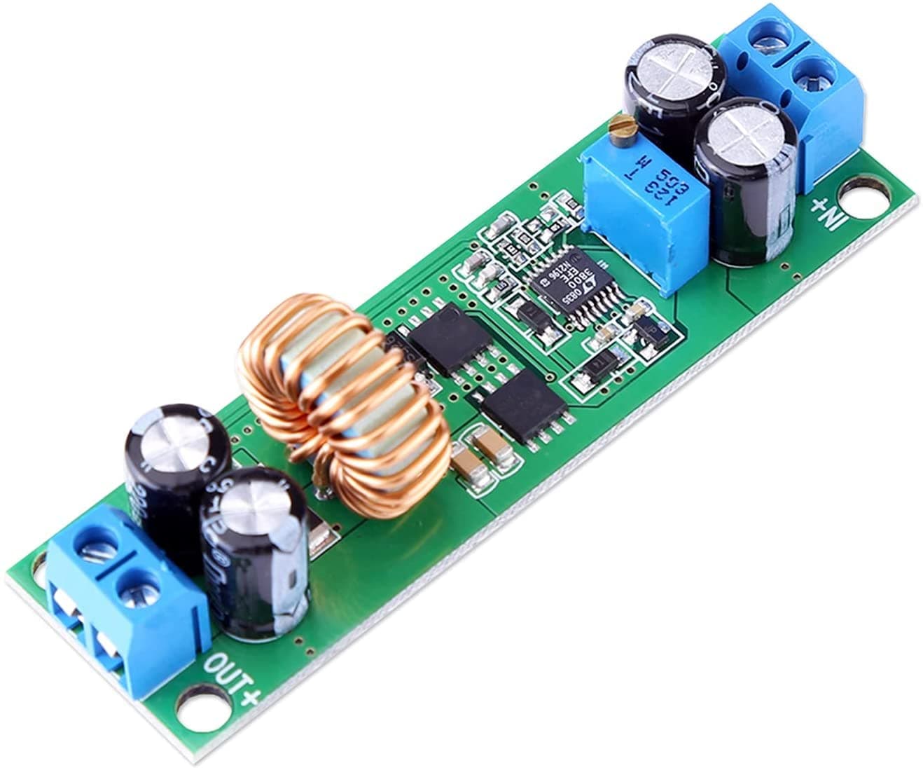 DC-DC Buck Converter Step Down Module, DC 6.5V-60V to 1.25-30V 10A Adjustable Power Supply Voltage Regulator Module, Voltage Step Down Converter Board