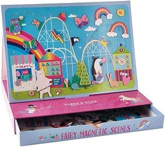 Floss & Rock 40P3587 Rainbow Fairy Magnetic Play Scenes Toy