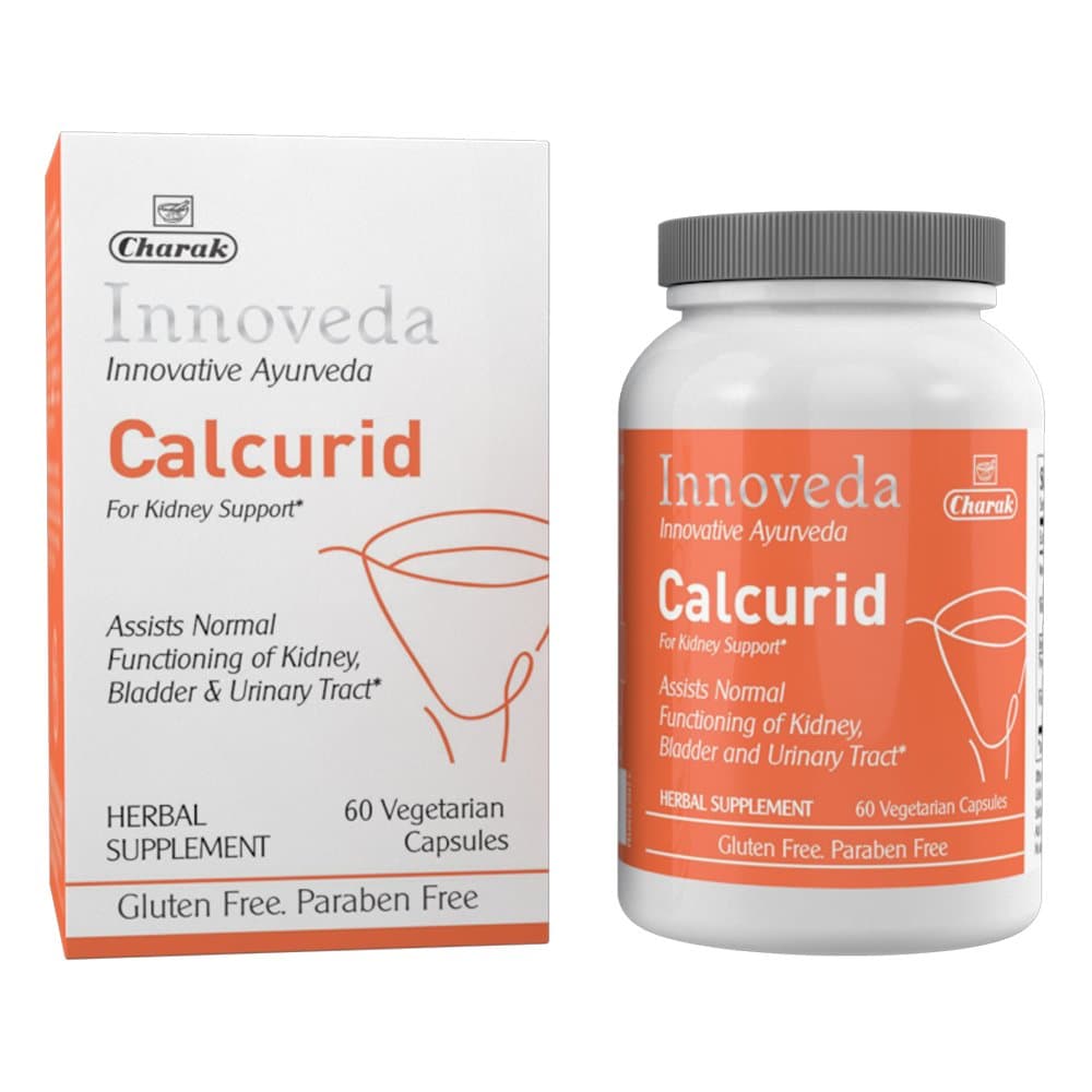 Calcurid Innoveda Herbal Supplement for Kidney Support, Assists Normal Functioning of Kidney, Bladder and Urinary Tract, 60 Count