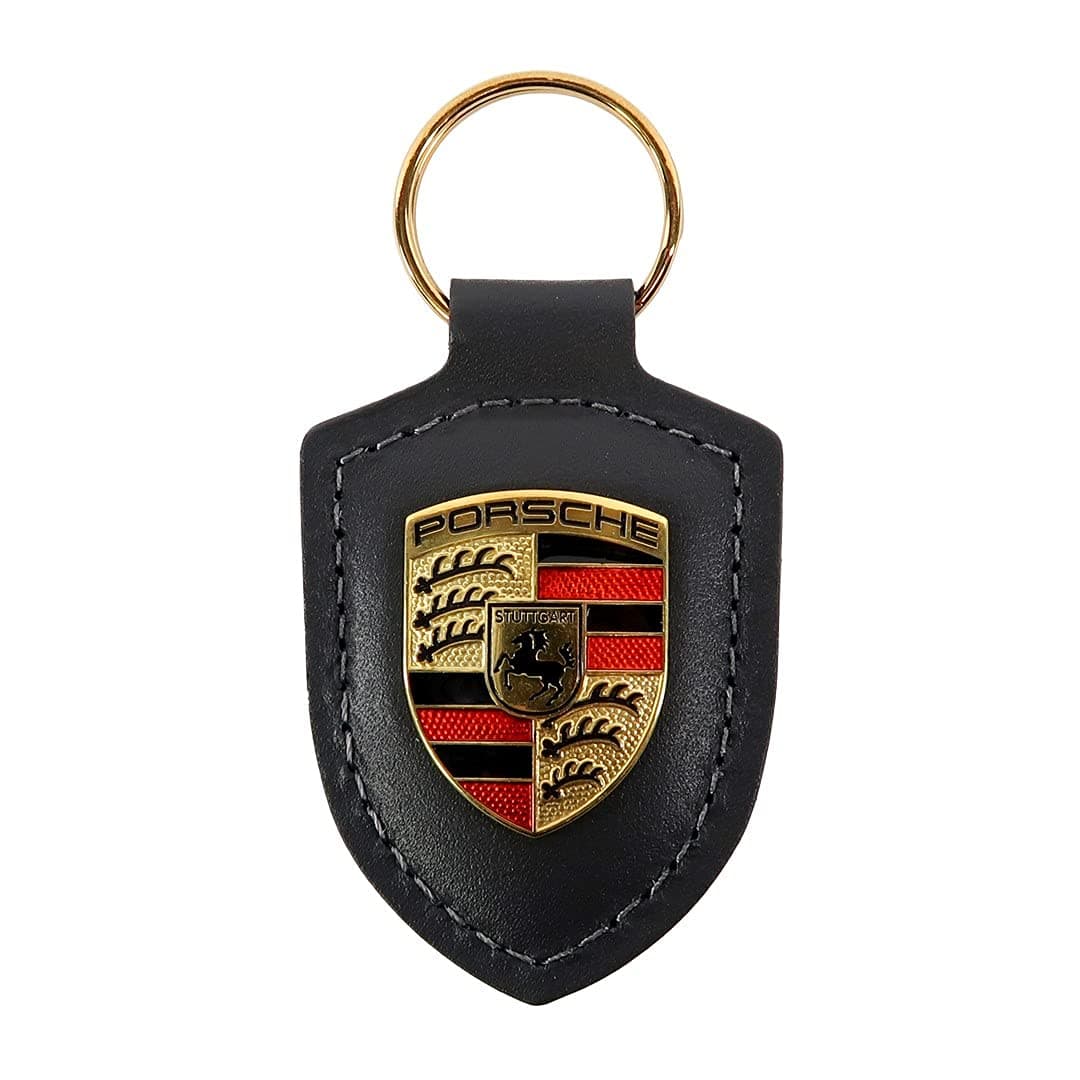 Porsche Crest Key Ring - Black
