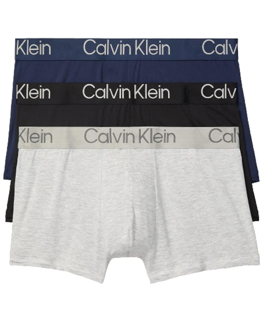 Multi Solid Mid Rise Trunks - Pack of 3
