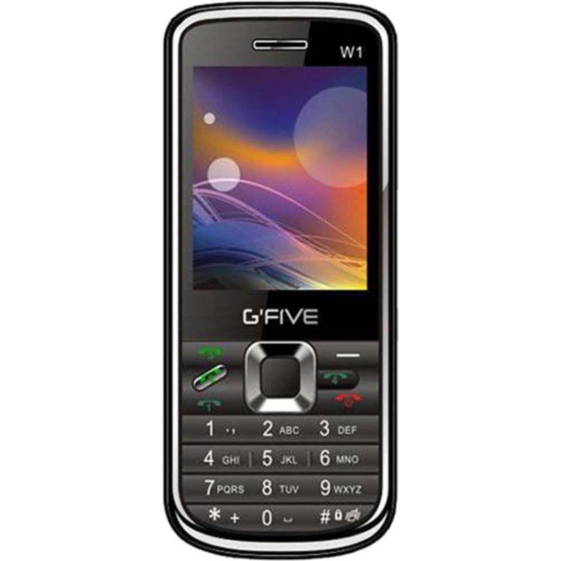 G'Five Multimedia Mobile W1 Four Sim (Black)