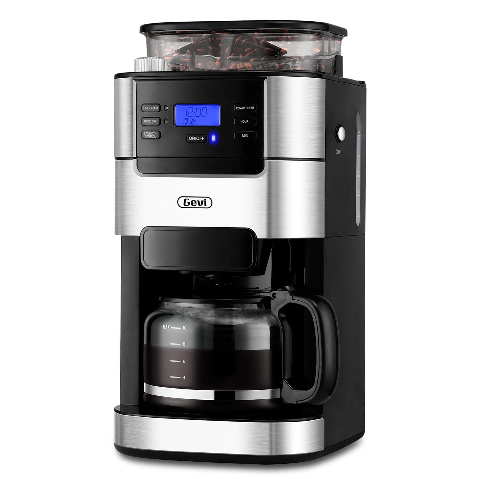 Coffee maker with built-in grinder, programmable grind and beer, 1.5 L water tank, coffee machine and burr grinder Combo-9
