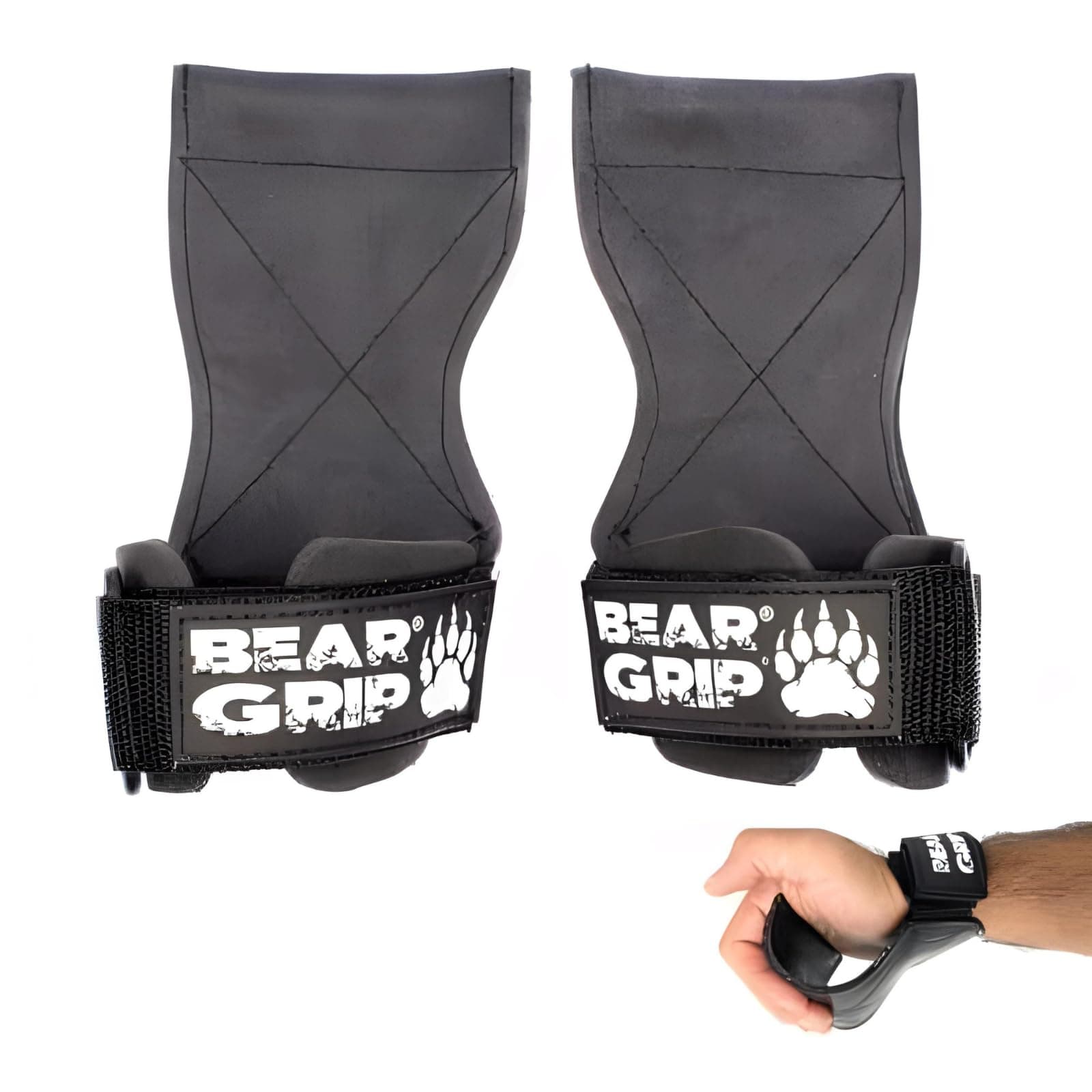 Multiple Grip Straps/Hooks, Heavy Duty Premium Straps/Gym Gloves with Wrist Support for Weightlifting, Bodybuilding, Deadlifts, and Strength Training