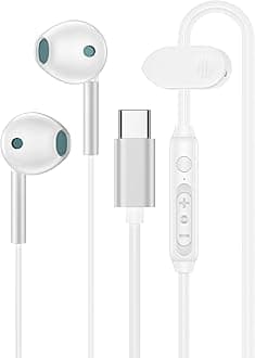 Samsung Galaxy Earbuds Wired, Android USB Type C Wired Headphones with Microphone for Samsung Galaxy A17 A16 S26 Ultra S25 Edge, Corded Earbuds USBC Headphones for iPhone 17e 17 Pro Max, iPad Pro Air