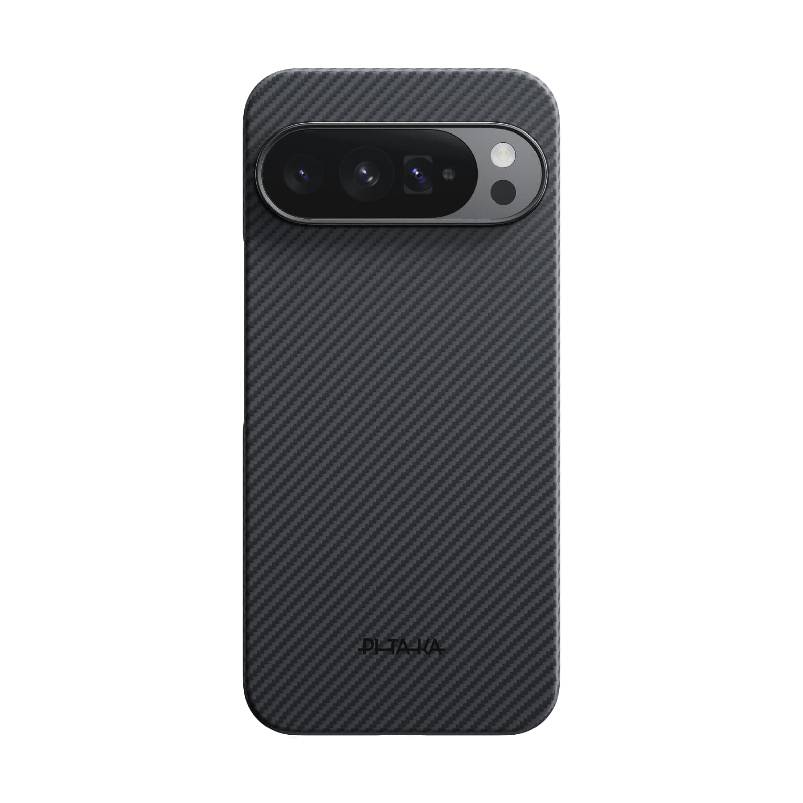 pitaka for Pixel 10 Pro XL Case 6.8â, Ultra-Slim Google Pixel 10 Pro XL Case with Caseless Touch Feeling, 600D Aramid Fiber Woven, Black/Grey(Twill)
