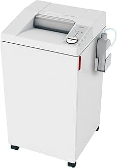 ideal. 2604 Cross-Cut Centralized Office Shredder with Automatic Oiler, Continuous Operation, 14 to 16 Sheet Feed Capacity, 26 gal Bin, Shred Staples/Paper Clips/Credit Cards/CDs/DVDs, P-5 Security