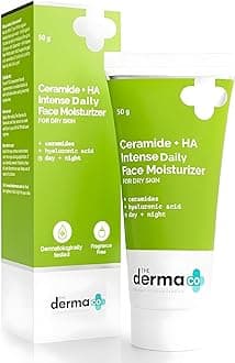 Ceramide + HA Intense Moisturizer with Hyaluronic Acid for Dry Skin | Repairs Dry, Dull & Irritated Skin | Locks In Moisture, Treats Pigmentation & Acne | Day & Night Use – 50g