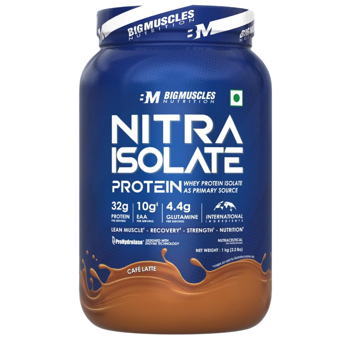Bigmuscles Nutrition Nitra Isolate (1kg, Cafe Latte)