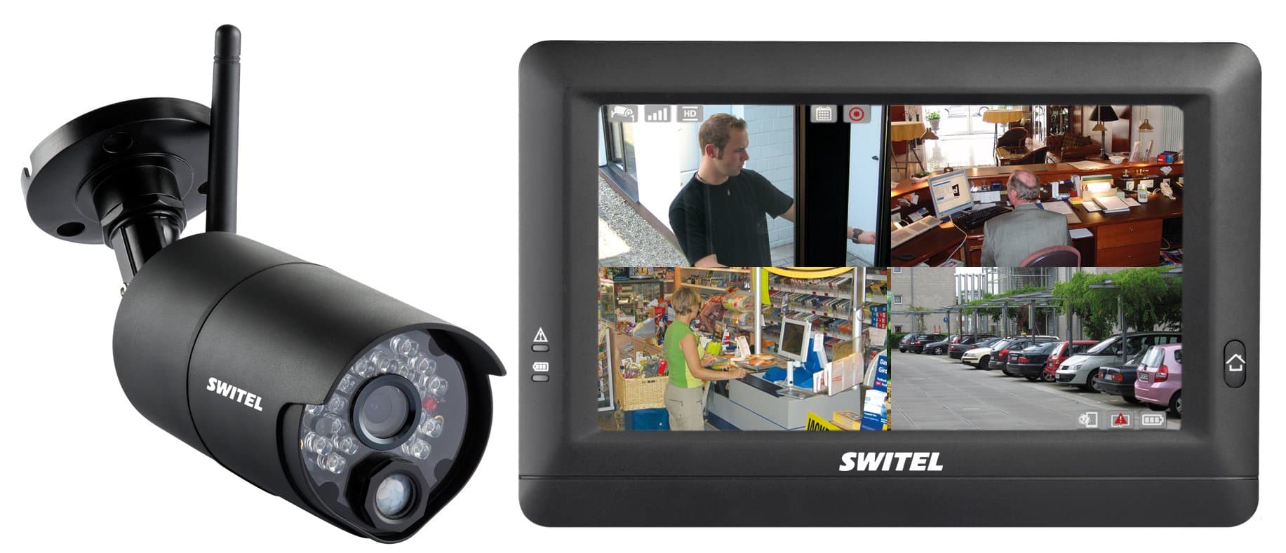 SWITEL HSIP 5000 Digital Wireless Smart Home Security System β with SD Card and Ethernet Cable