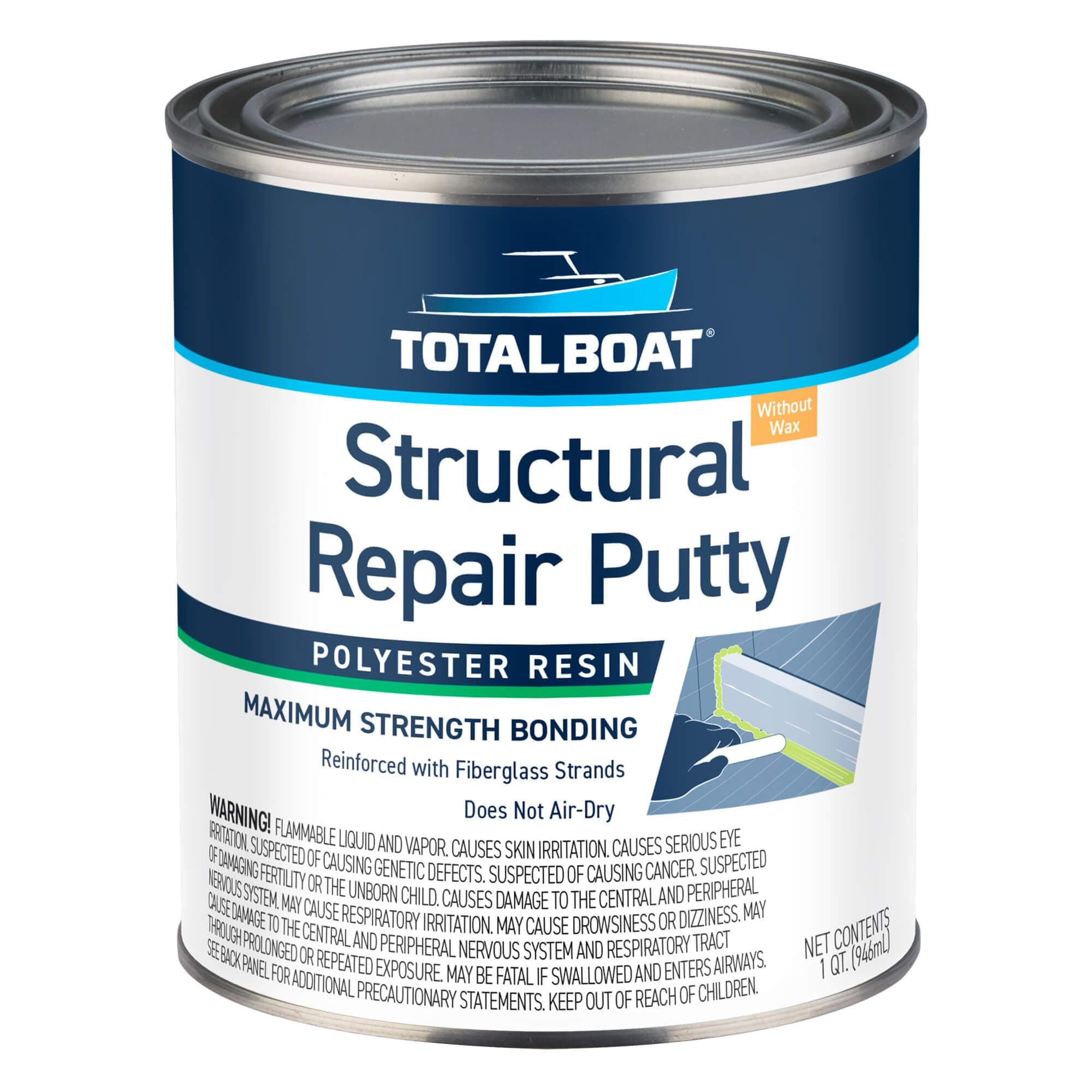 Polyester Construction Repair Putty (Quart Kit)