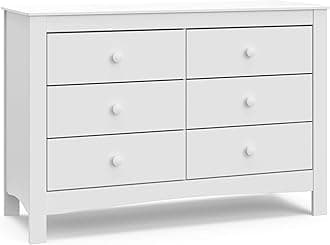 Graco Noah 6 Drawer Bedroom Dresser (White) – GREENGUARD Gold Certified Nurse...