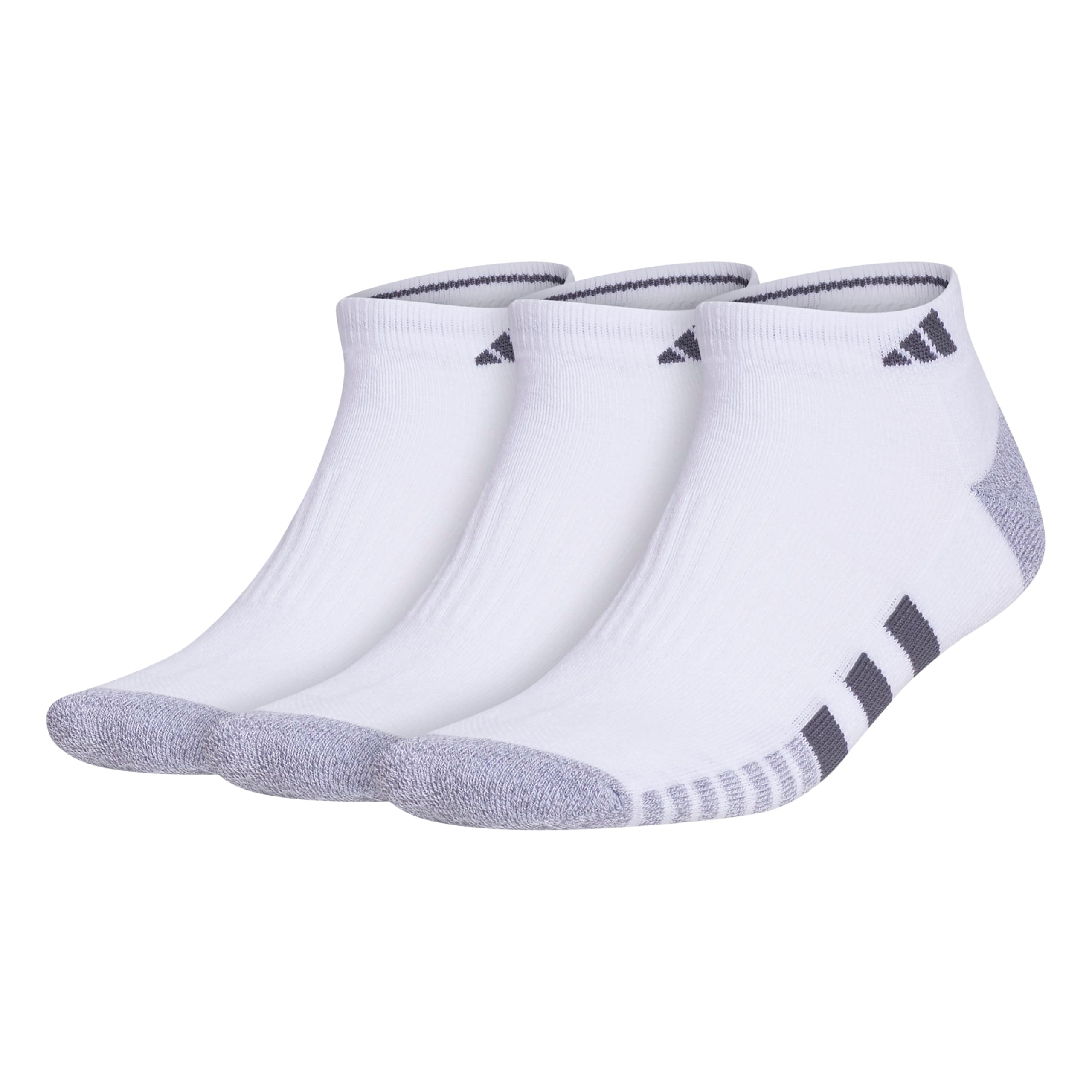 adidas Men's Cushioned Low Cut Ankle Socks (3 Pairs) Durable & Comfortable