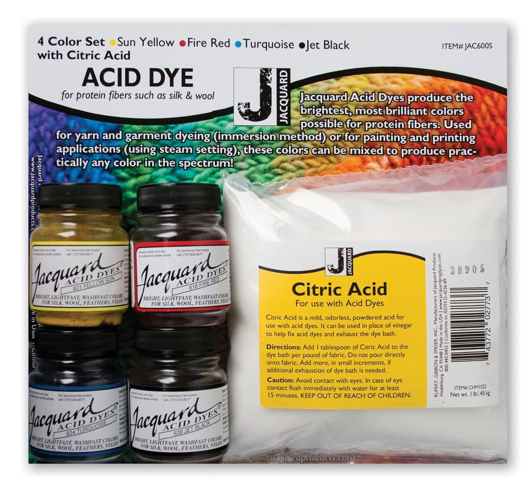 Jacquard Acid Dye Starter Set