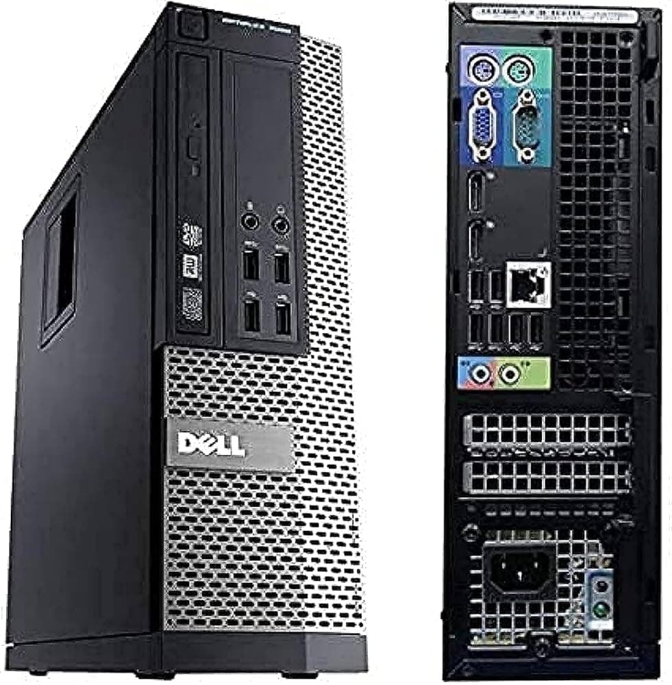 (Upgraded) Optiplex 7020 SFF - Small Format Computer | Core i7-4770 - 256GB SSD + 1TB HDD - 16GB RAM | 8 Cores @ 3.4GHz Win 11 Black (Refreshd) With Wifi