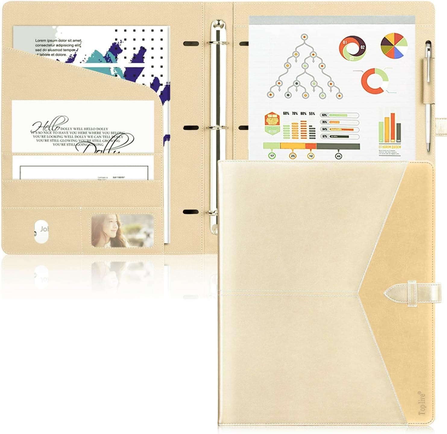 Padfolio 3 Ring Binder Folder