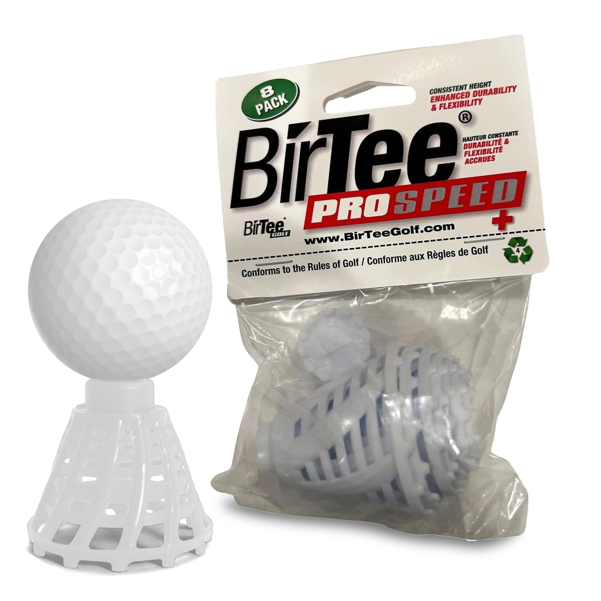 - BirTee Golf Tees - PRO Speed Plus with Flexibility & Durability - 8 Pack. Indoor Golf Tees/Golf Simulator Tees/Winter Plastic Golf Tees