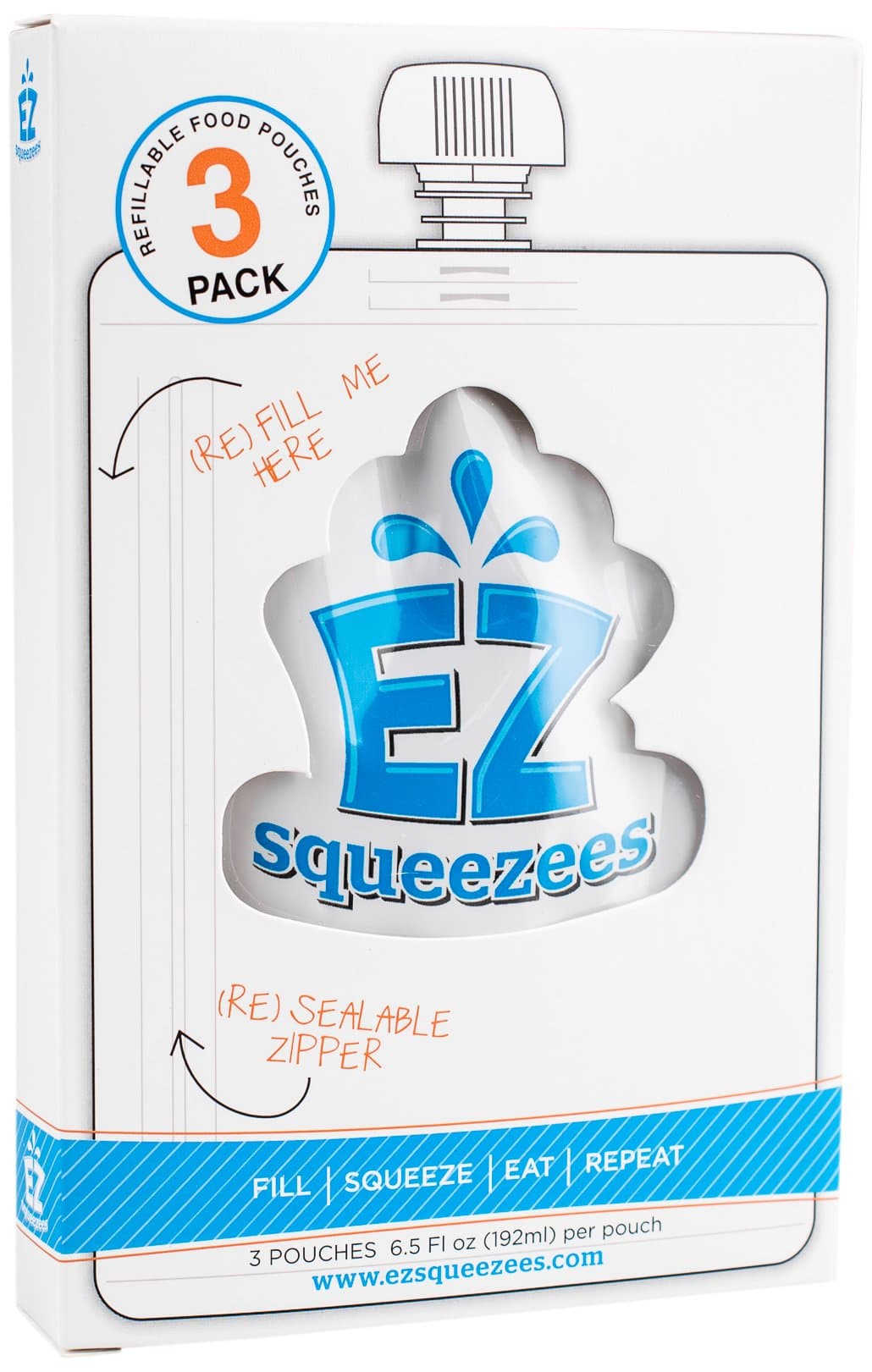 EZ Squeezees Refillable Squeeze Pouches