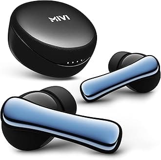 Mivi DuoPods A850 AI-ENC TWS with HDCalls Technology,13mm Rich Bass Drivers,50Hrs Playtime,Low Latency Gaming,Type C Fast Charging,Clear Audio Quality,Made in India Earbuds-GalaxyBlack