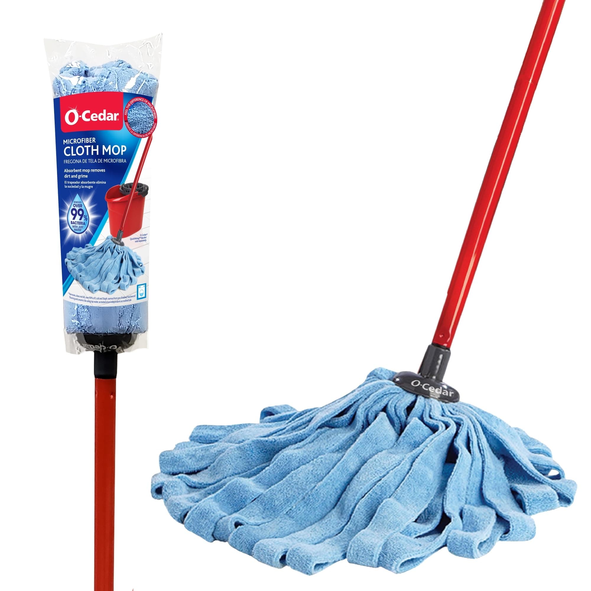 Cloth, Blue, Red, Microfiber Mop