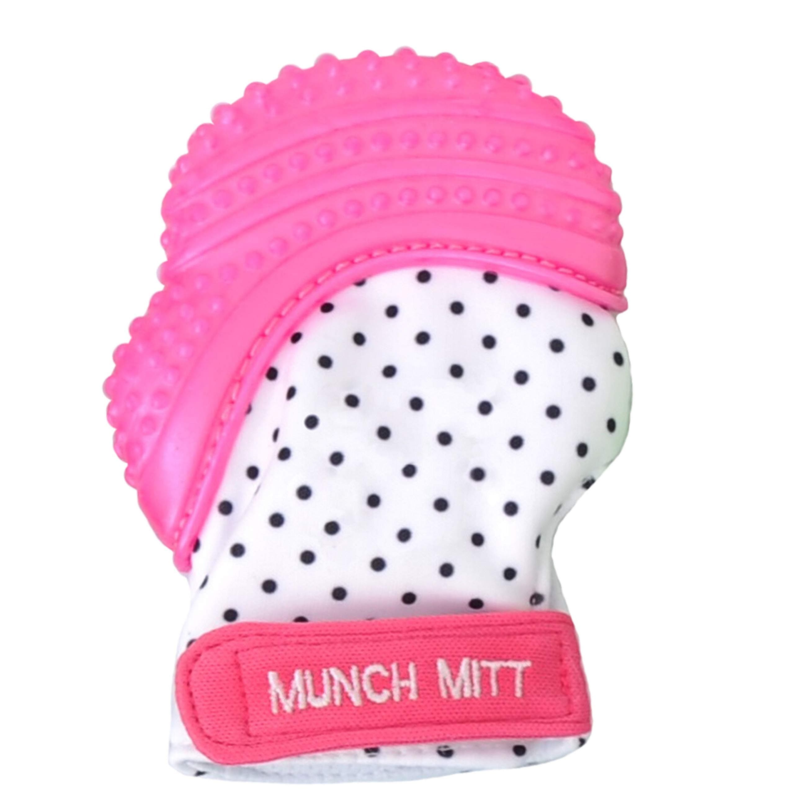 Munch Mitt Teethers - Polka Dots