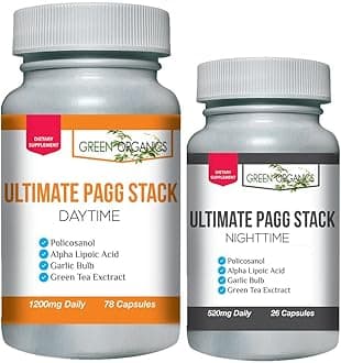 Ultimate PAGG Stack™ 4 Hour Body by Tim Ferriss - Policosanol, Alpha Lipoic Acid, Green Tea Flavonols, Garlic Extract